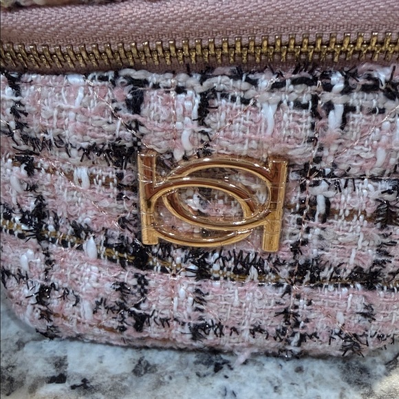 Bebe Pink and Black Tweed Mini Bag - Picture 9 of 9